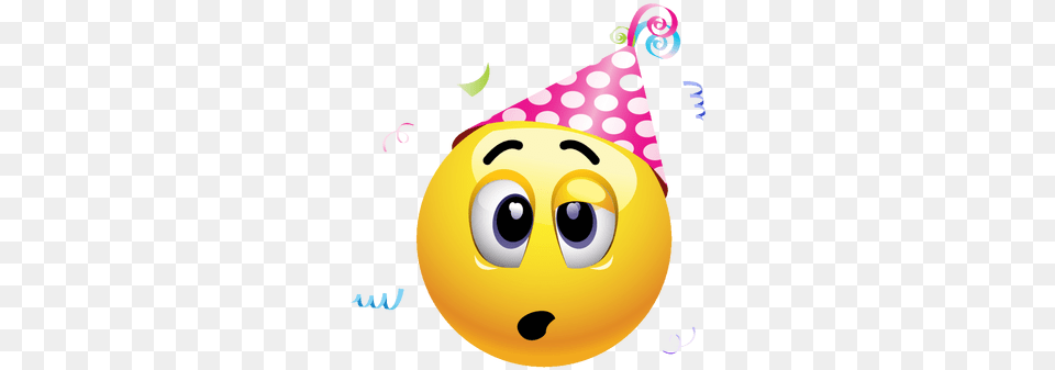 Emoji Face Wheres The Party Party Hat, Clothing, Party Hat Png Image
