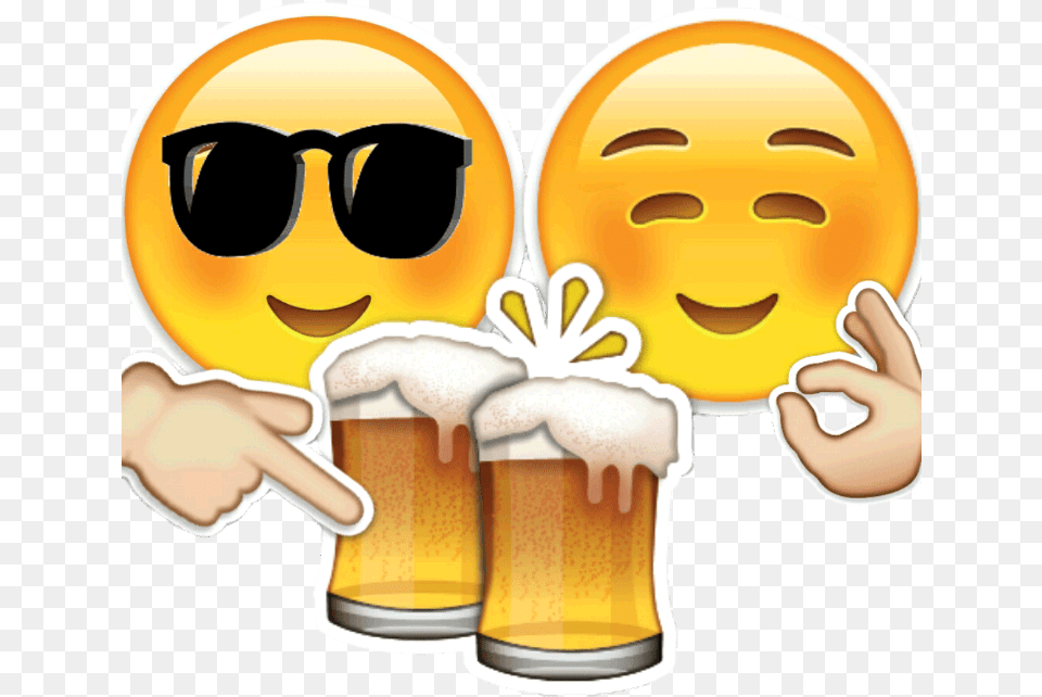 Emoji Faces Smiley Faces Emoji Symbols Emojis Emoji Emoji Beer, Alcohol, Beer Glass, Beverage, Liquor Png