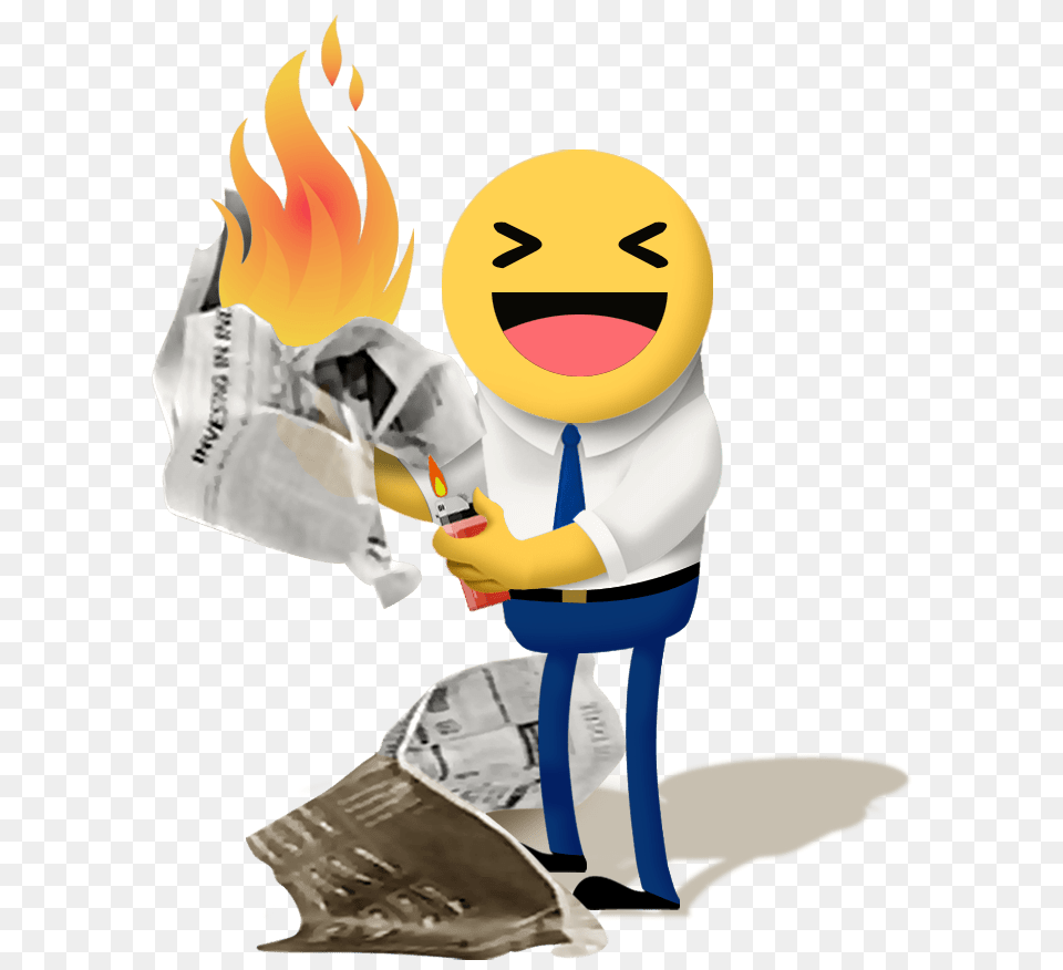 Emoji Fire Artvoice, Person, Text, Newspaper, Face Free Png Download