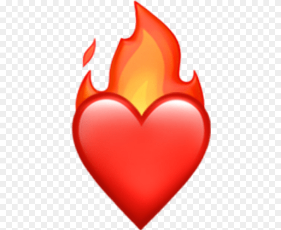 Emoji Fire Clipart Download Sticker Fire, Flower, Petal, Plant, Heart Png