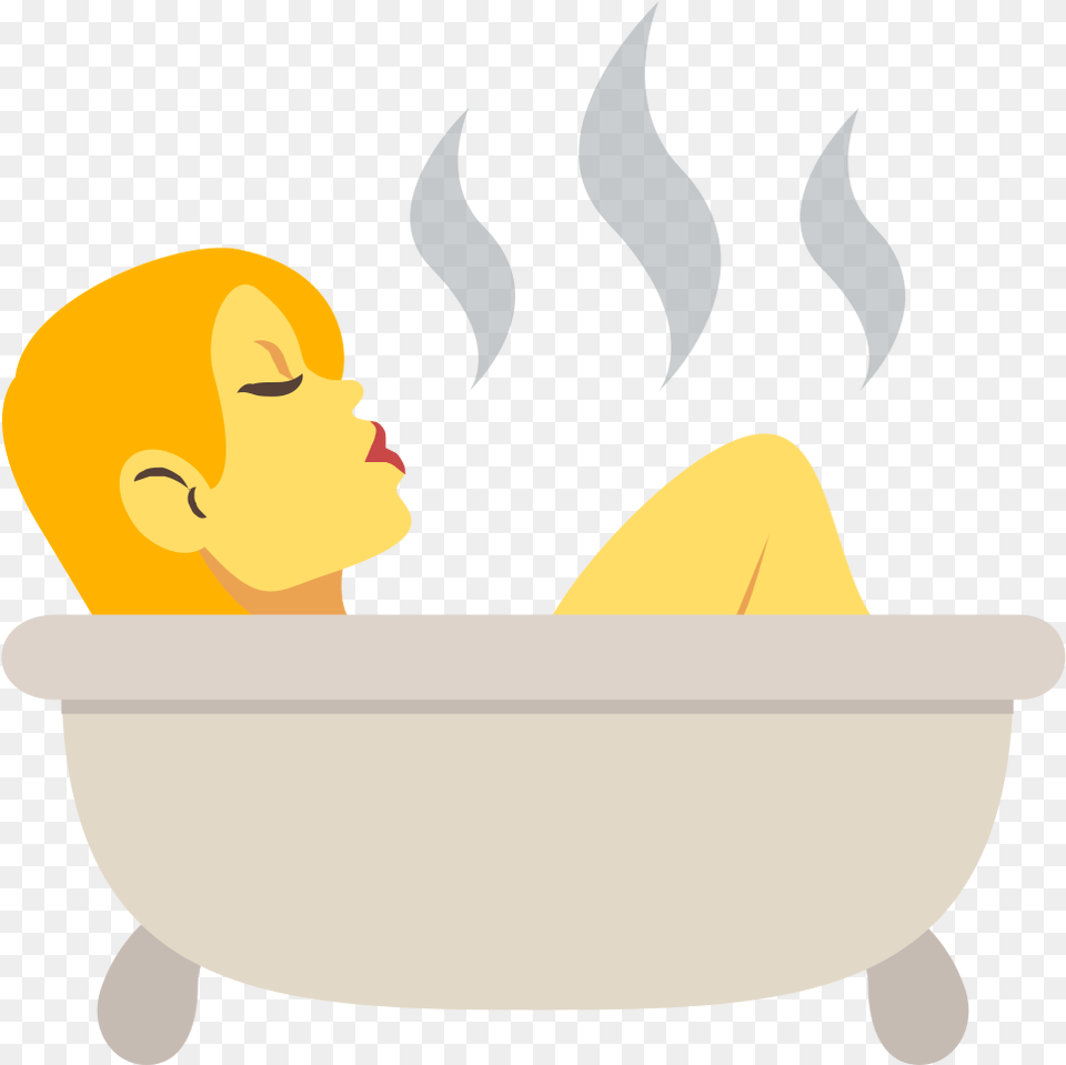 Emoji Fire File Emojione 1f6c0 Svg Emoji Taking Emoji Bath, Bathing, Bathtub, Person, Tub Free Png