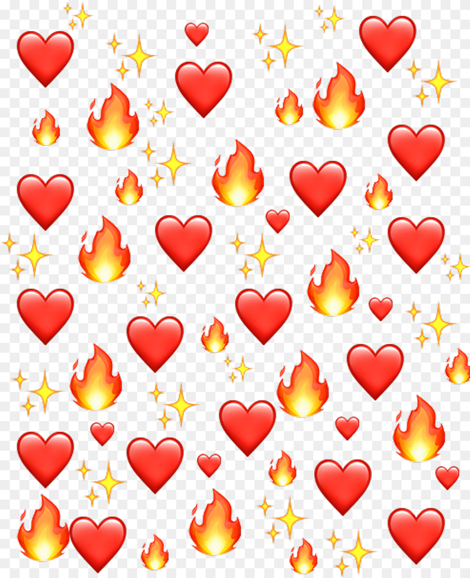 Emoji Fire Hearts Emoji Background, Heart, Symbol Free Png
