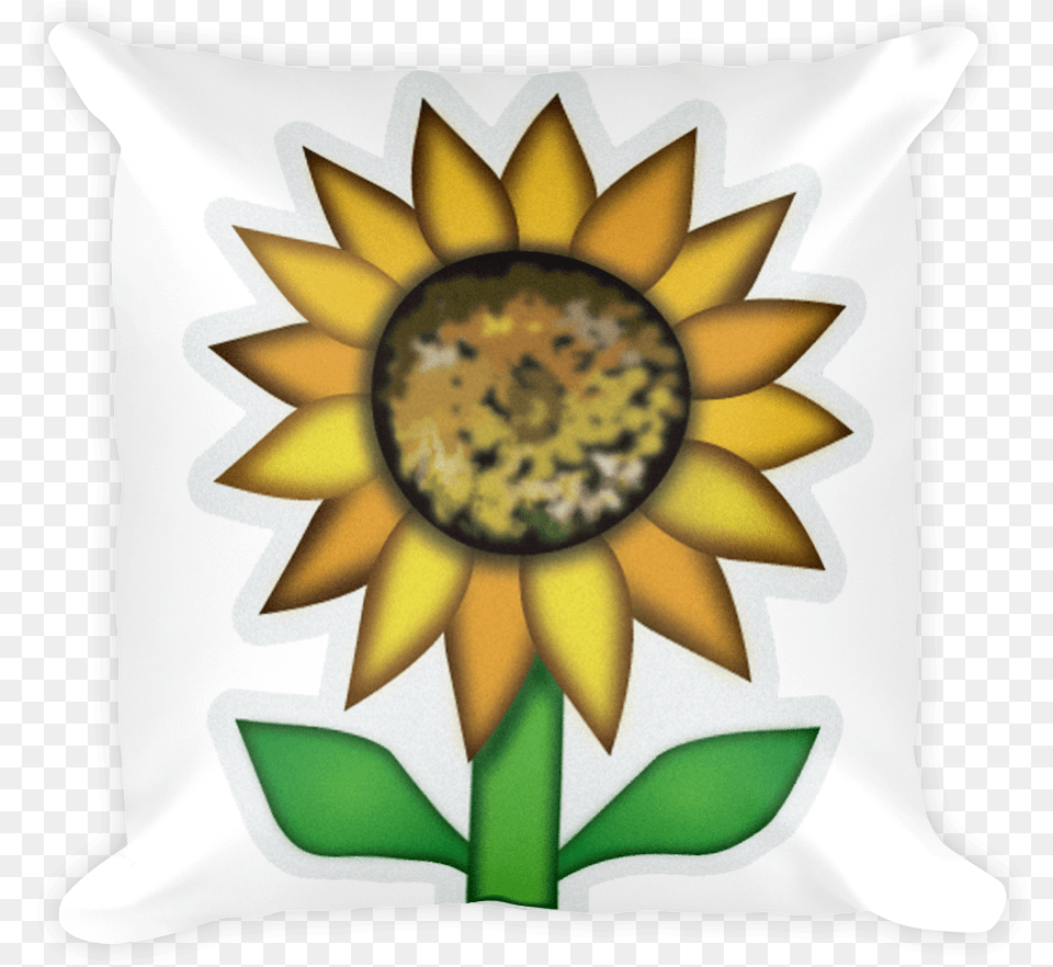 Emoji Girasol Whatsapp, Cushion, Flower, Home Decor, Plant Free Png