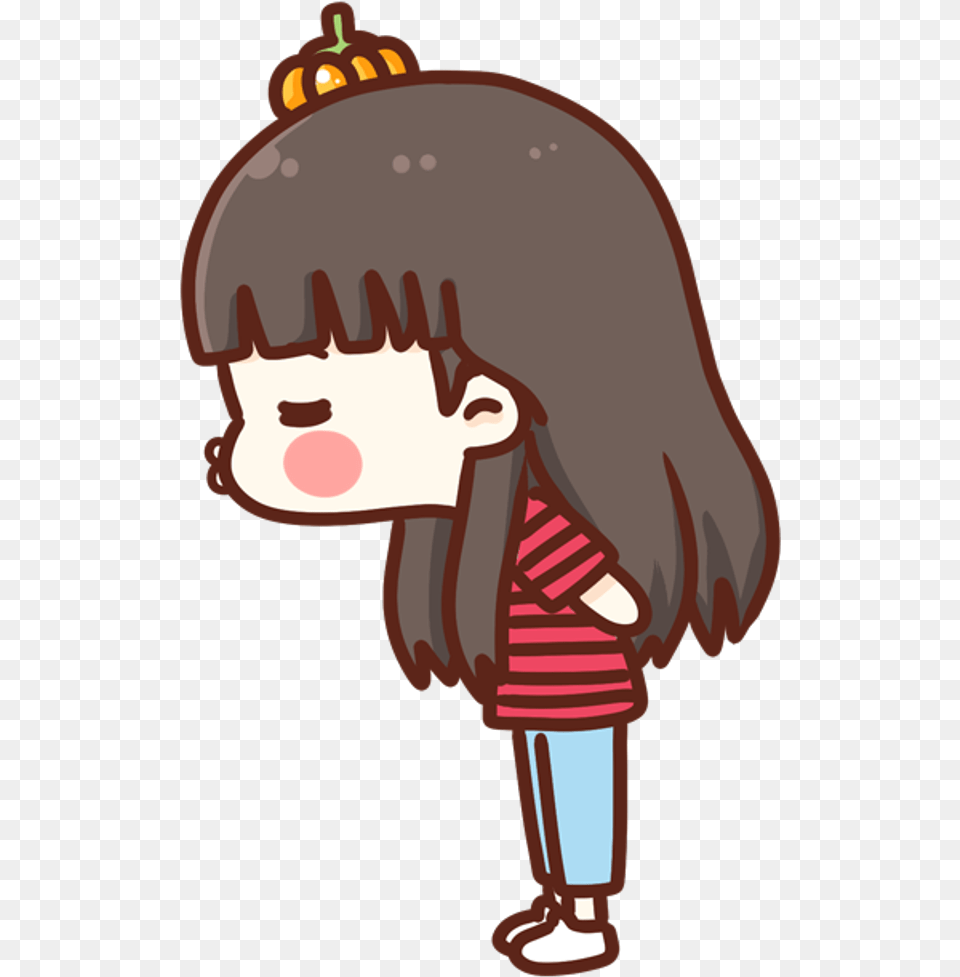 Emoji Girl Freetoedit Anime Girls Animegirl Animegirls Portable Network Graphics, Baby, Person, Cream, Dessert Png