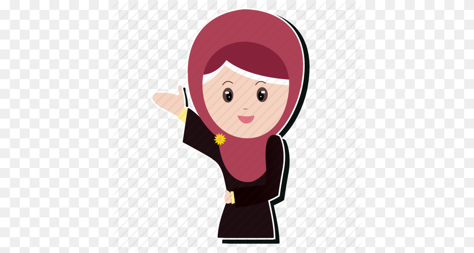 Emoji Girl Hijab Smile Icon, Baby, Person, Face, Head Free Transparent Png