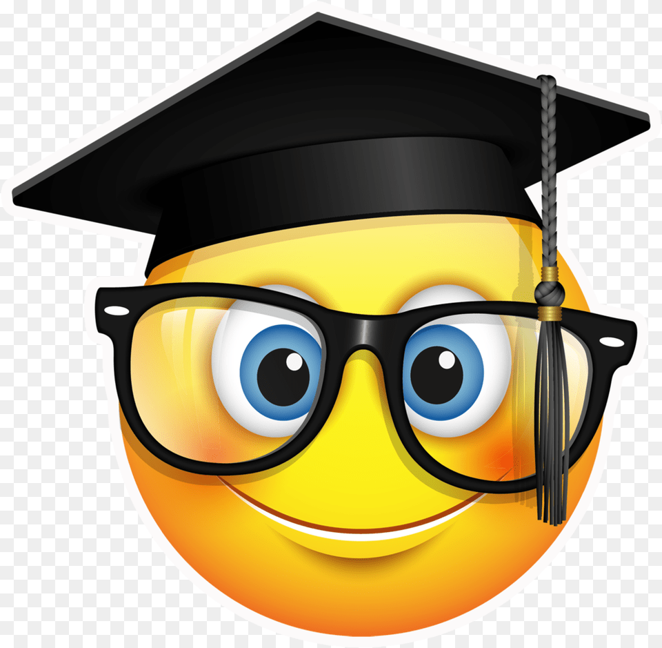 Emoji Graduation, Accessories, Glasses, People, Person Free Png