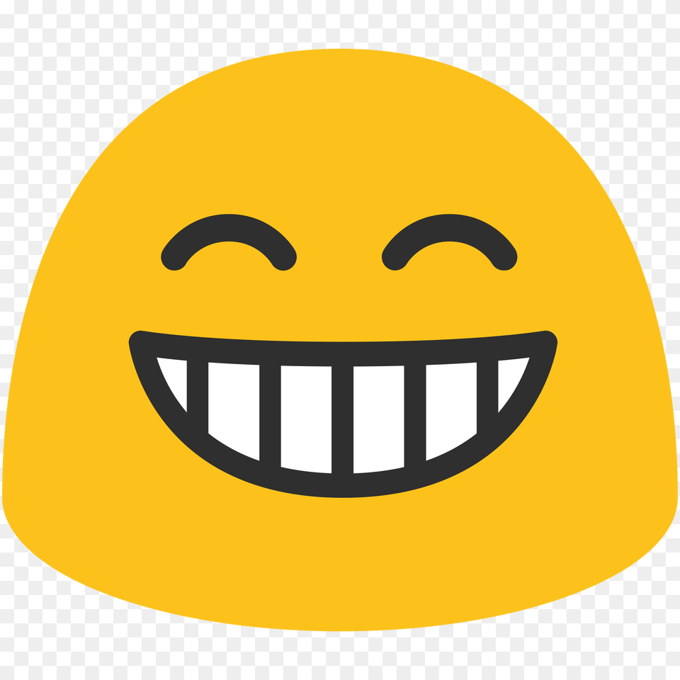 Emoji Grinning Face Smiling Eyes, Helmet, Clothing, Hardhat, Hat Png Image