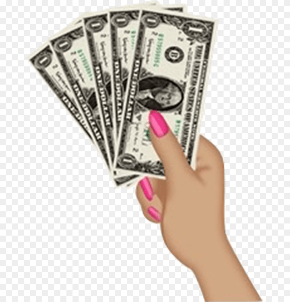 Emoji Hand With Money, Dollar Png