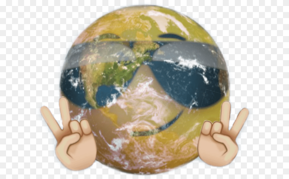 Emoji Hands Competitions Win Globe Ball Earth Earth, Astronomy, Outer Space, Planet, Helmet Png