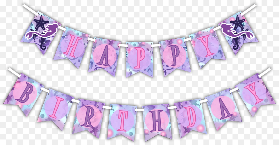 Emoji Happy Birthday Banner Mermaid Banner Happy Birthday, Clothing, Underwear, Lingerie, Text Png Image