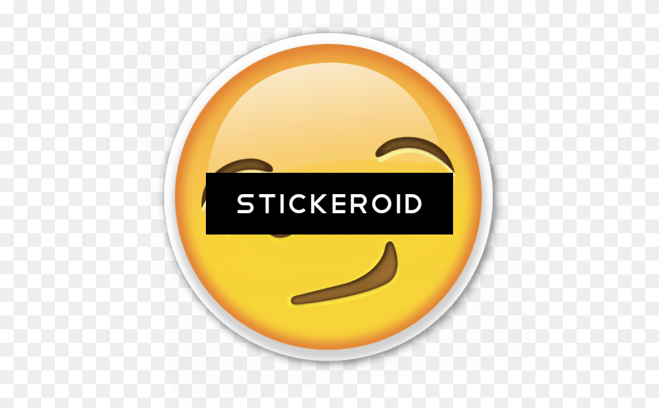 Emoji Happy Sticker, Logo, Badge, Symbol, Fruit Free Png Download