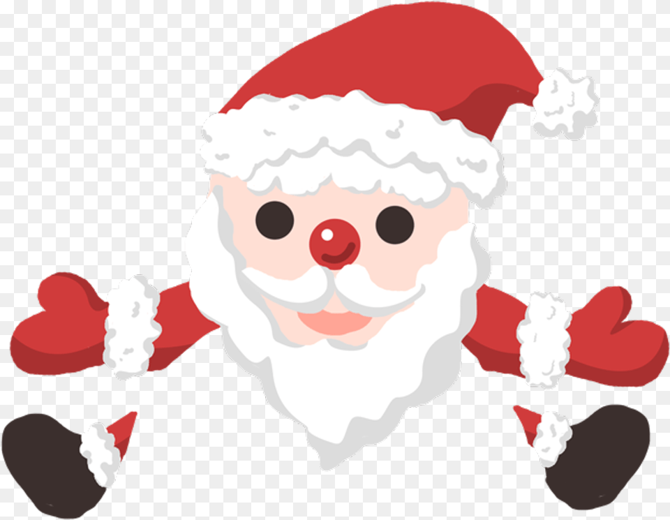 Emoji Hat Christmas Crown Freetoedit Winter Santa Claus, Baby, Person, Face, Head Png Image