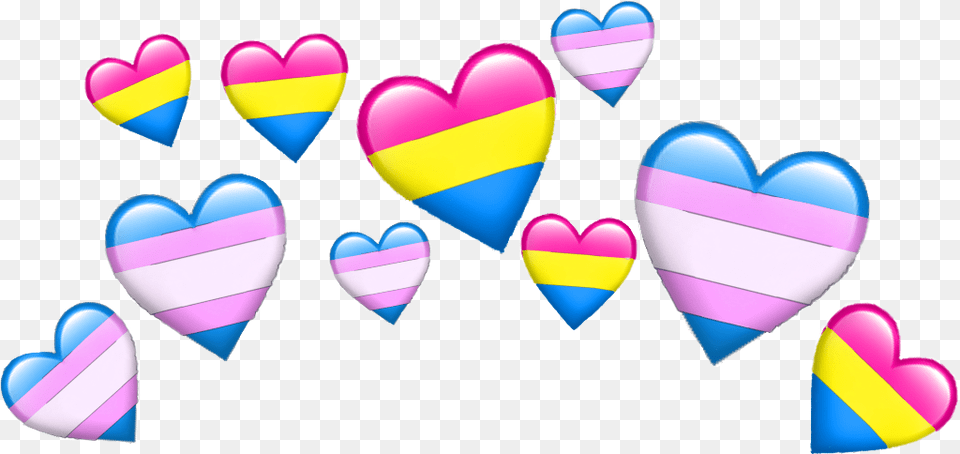 Emoji Heart Crown Pansexual, Balloon Png Image