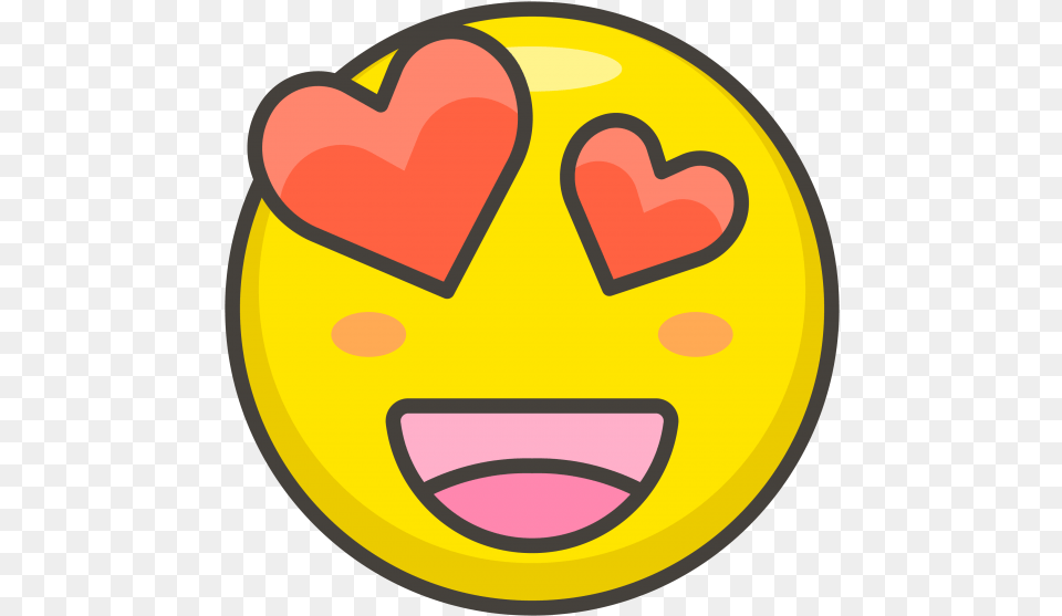 Emoji Heart Eyes, Logo Free Png Download