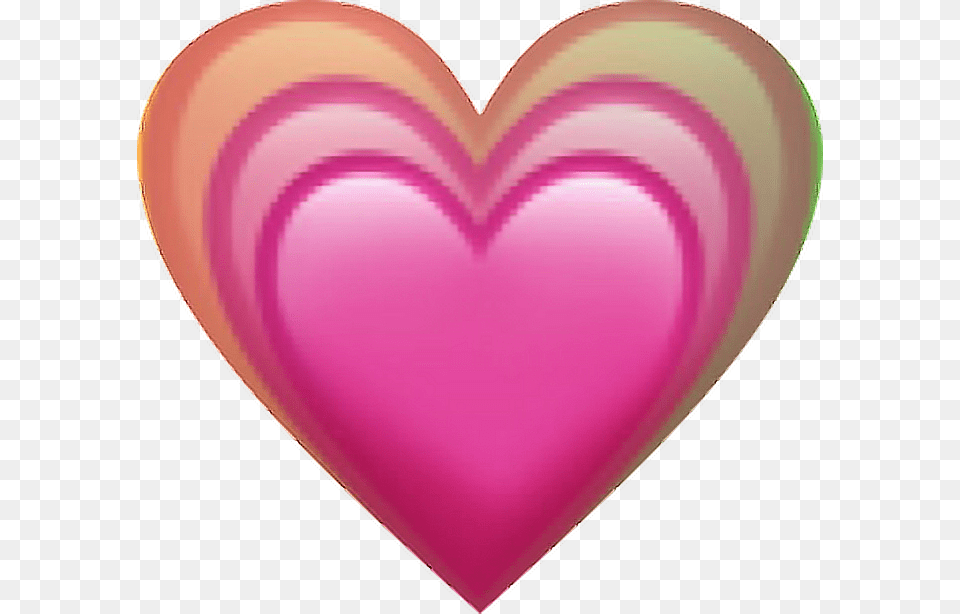 Emoji Heart Rainbow Love Lovely Pink 3 Bigger Growing Pink Heart Emoji, Balloon Free Png Download
