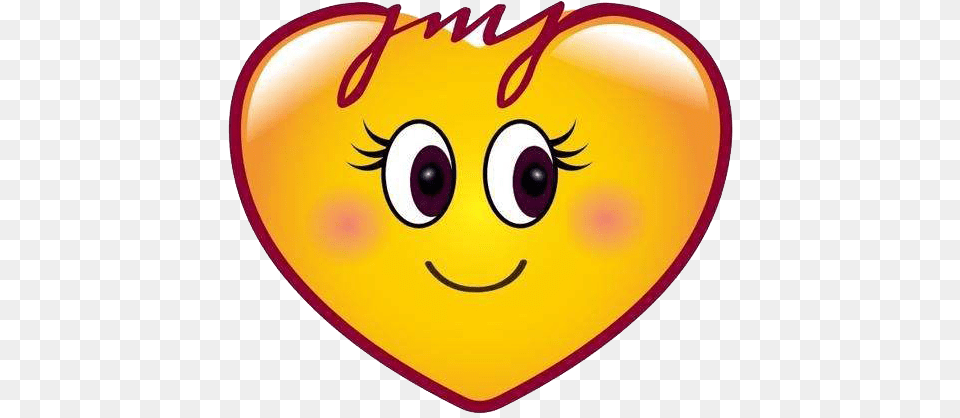 Emoji Heart Smiley Sticker Smile Love Download 640 Smiley Sticker Download, Disk, Balloon Png