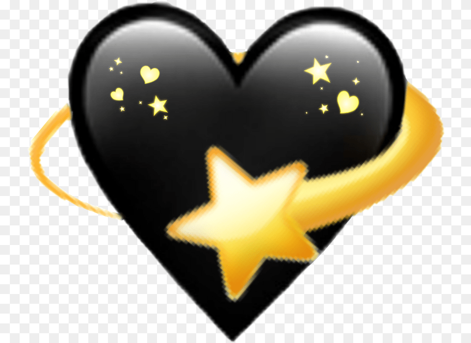 Emoji Heart Star Clipart Black Heart Emoji, Symbol Free Png Download