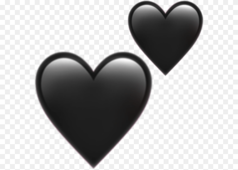 Emoji Hearts Black Aesthetic Mine Freetoedit Heart Free Png