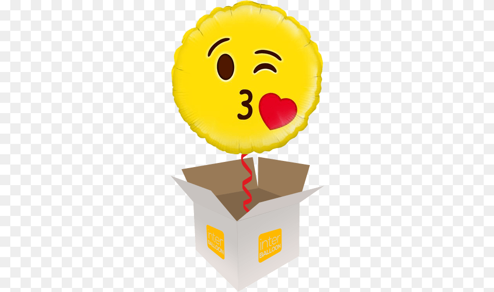 Emoji Helium Balloons Delivered In The Happy Birthday Brother Balloon, Box, Cardboard, Carton Free Transparent Png