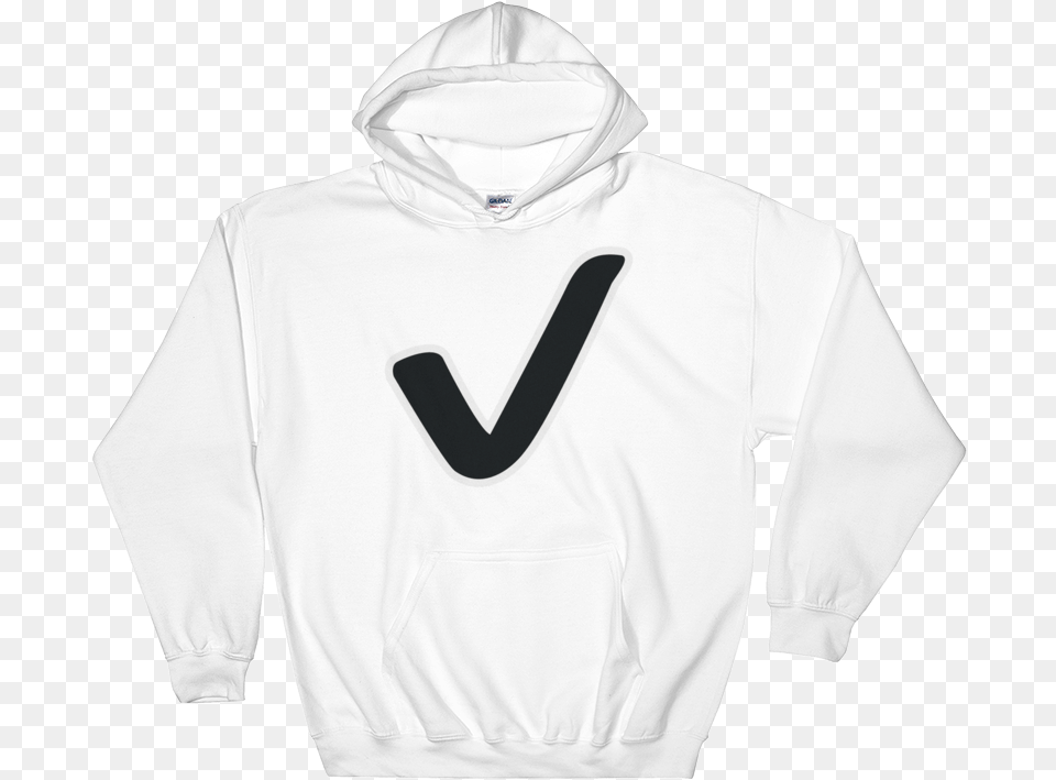 Emoji Hoodie Check Mark, Clothing, Hood, Knitwear, Sweater Free Transparent Png