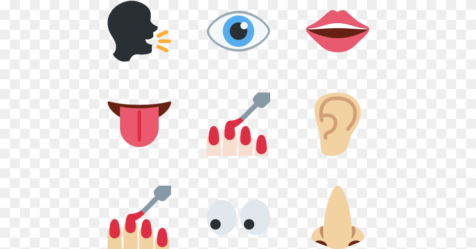 Emoji Icon Packs Parts Of The Body, Cosmetics, Lipstick, Person Free Png