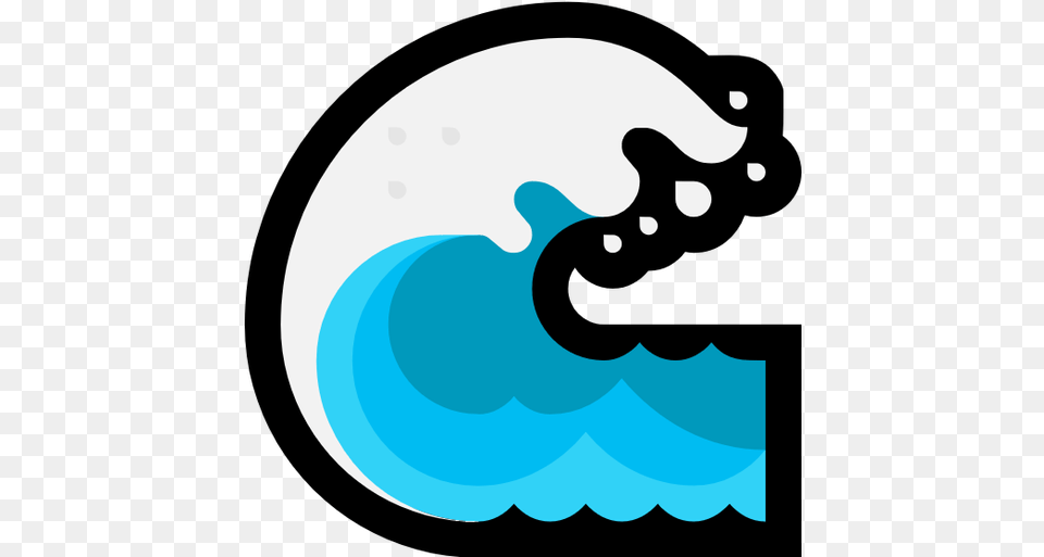 Emoji Image Resource Download Windows Water Wave Water Wave Emoji, Nature, Outdoors, Astronomy, Moon Free Png