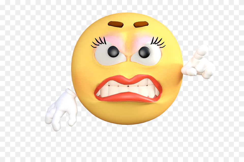 Emoji Images U0026 Vectors Hd Pixabay Angry Face Girl Emoji, Clothing, Glove, Head, Person Free Png Download