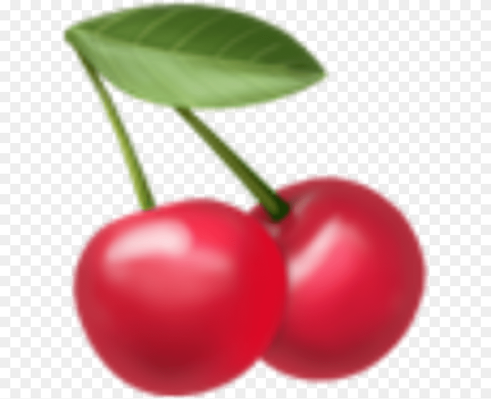 Emoji Ios Iosmoji Iosmoji Ios11 Whatsapp Cherry Iphone Cherry Emoji, Food, Fruit, Plant, Produce Free Transparent Png