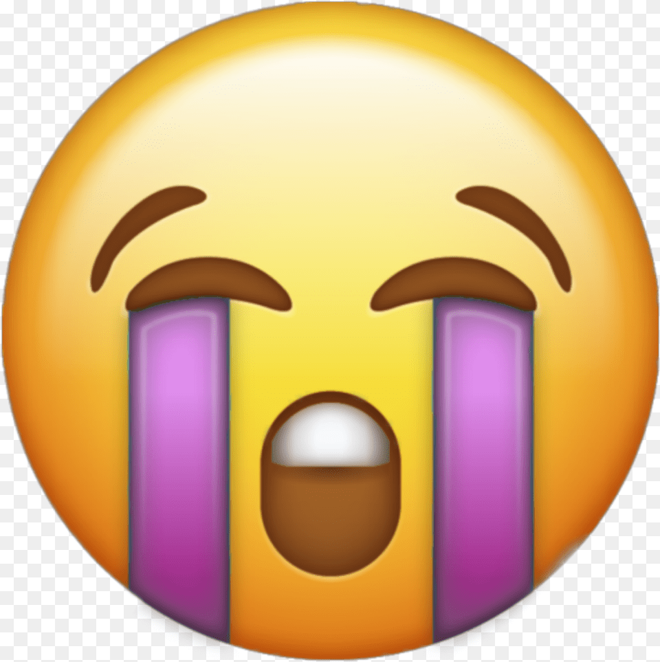 Emoji Iphone Apple Pleure Remix Crying Emoji, Sphere, Logo, Astronomy, Food Free Transparent Png