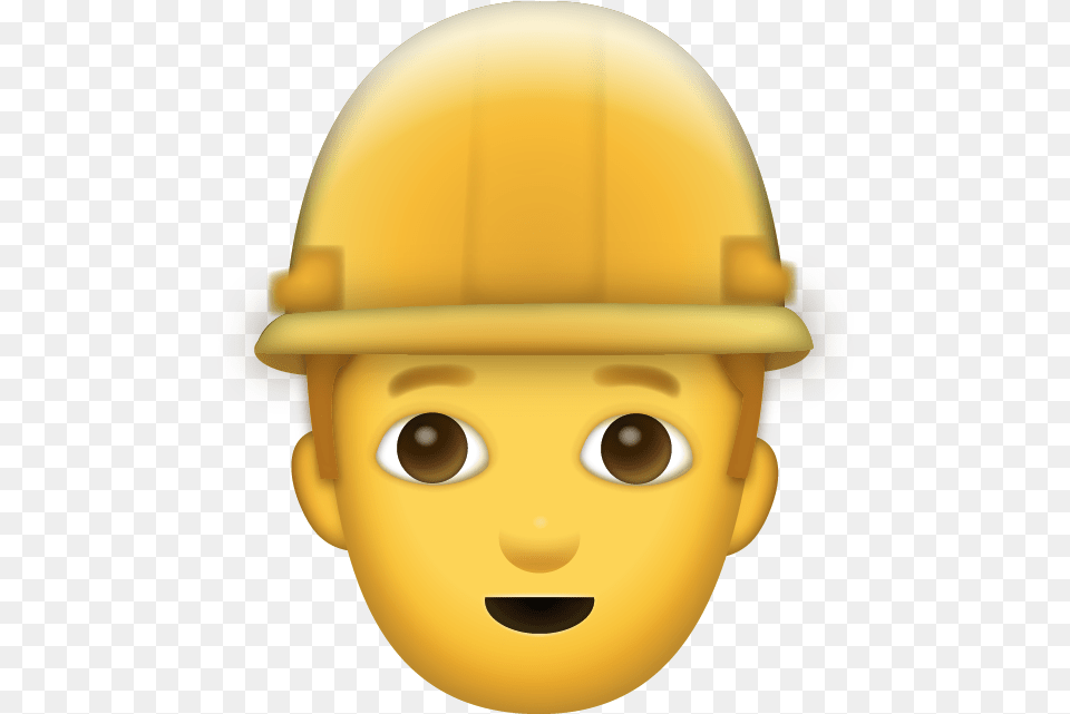 Emoji Iphone Emojis Transparent Man Emoji, Clothing, Hardhat, Helmet Free Png