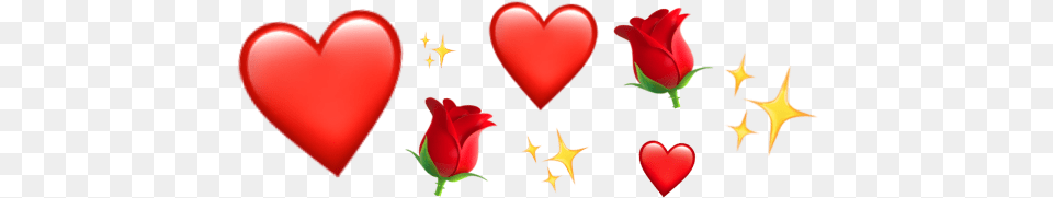 Emoji Iphone Red Rose Yellow Heart Aesthetic Iphone Heart Aesthetic, Balloon, Flower, Plant Free Png Download