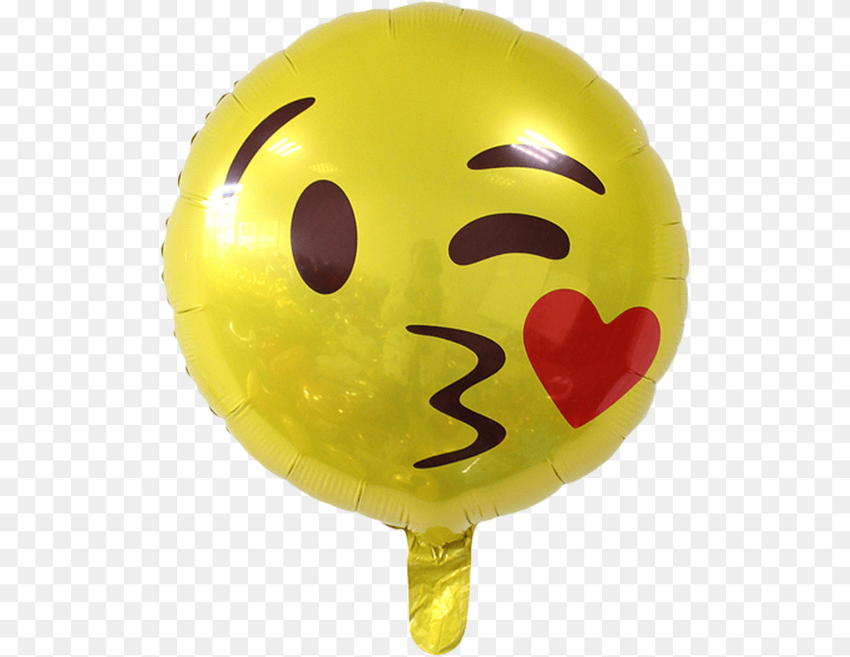 Emoji Kiss Globos Emoji Besos, Balloon Free Transparent Png