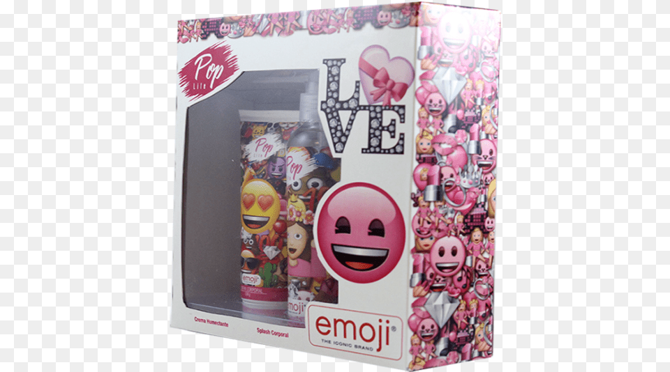 Emoji Kit 2 Pieces Pink Official Emoji Full Patterns Leather Book Wallet Case, Food, Sweets, Baby, Person Png