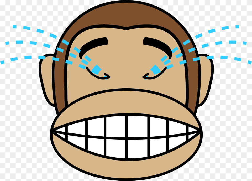 Emoji Laughing Monkey Face Emoji, Snout Free Png Download