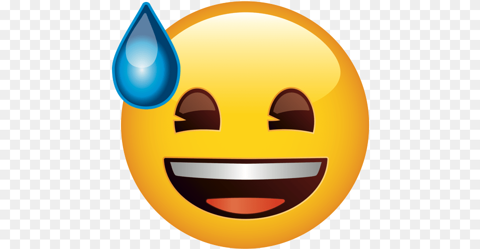 Emoji Light Blue Smiley Free Png