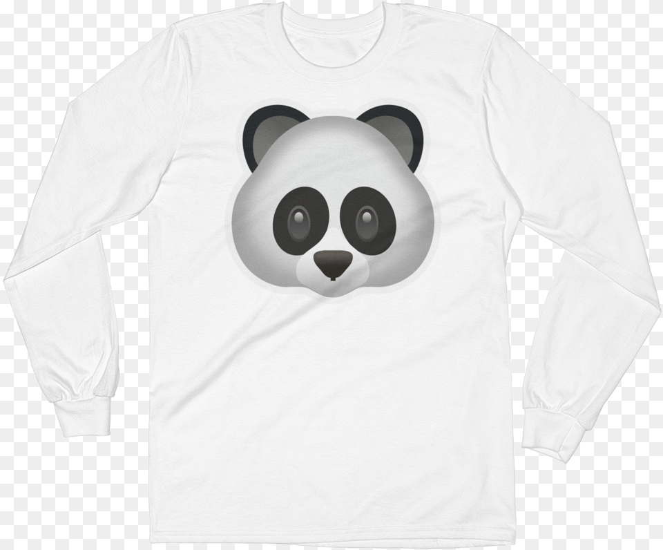 Emoji Long Sleeve T Shirt Panda, T-shirt, Clothing, Long Sleeve, Ball Free Png Download