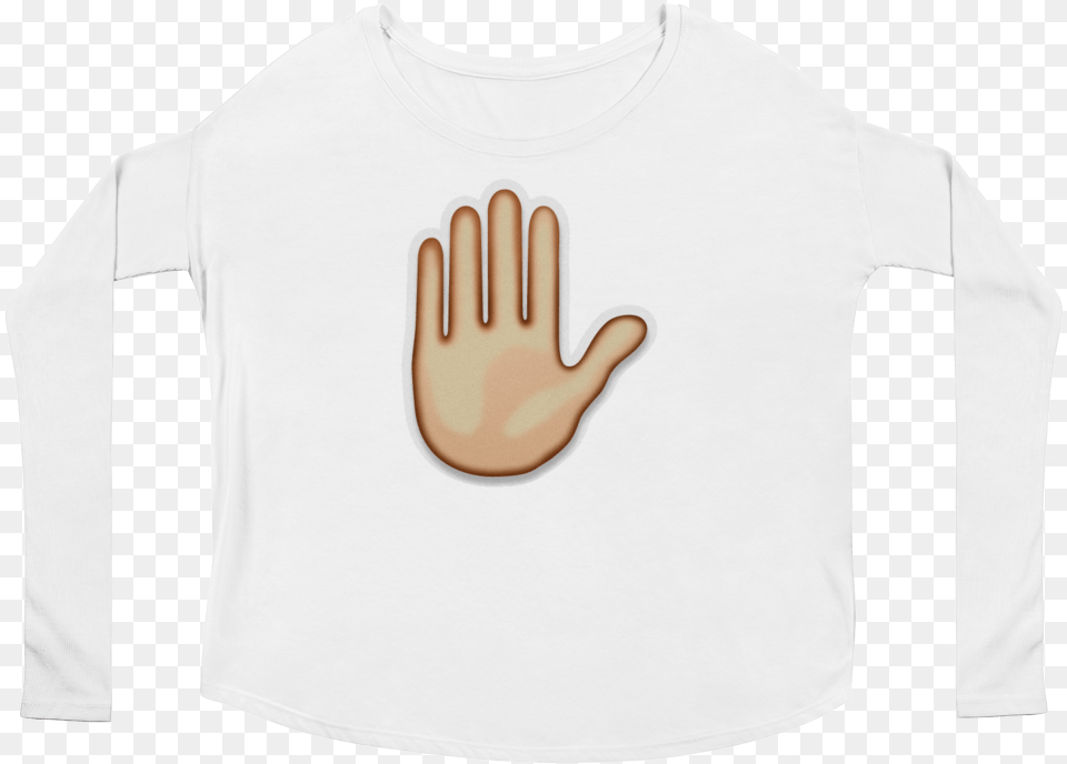 Emoji Long Sleeve T Shirt Sign Language, Clothing, Long Sleeve, T-shirt, Body Part Free Png