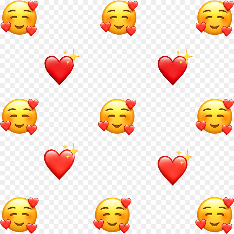 Emoji Love Heart Sparkle Background Cute Gorgeous Smiley Free Transparent Png