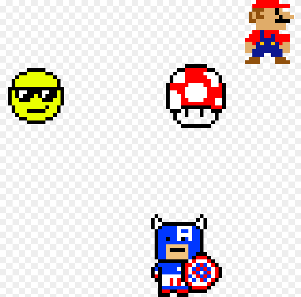 Emoji Mario Toad Amp Cap39n America, Game, Super Mario Free Png Download