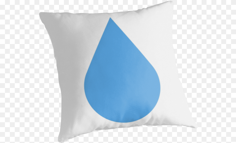 Emoji Meaning Water Drops Cushion, Home Decor, Pillow, Triangle Free Transparent Png
