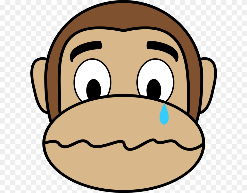 Emoji Monkey Smile Happiness Crying, Head, Person, Face Free Png Download