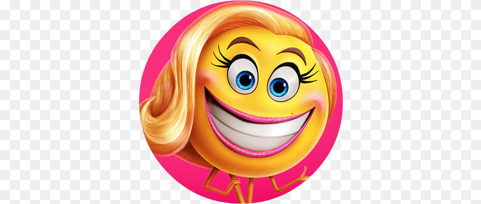 Emoji Movie Cupcake Toppers Emoji Movie Happy Face, Photography, Toy Free Png Download