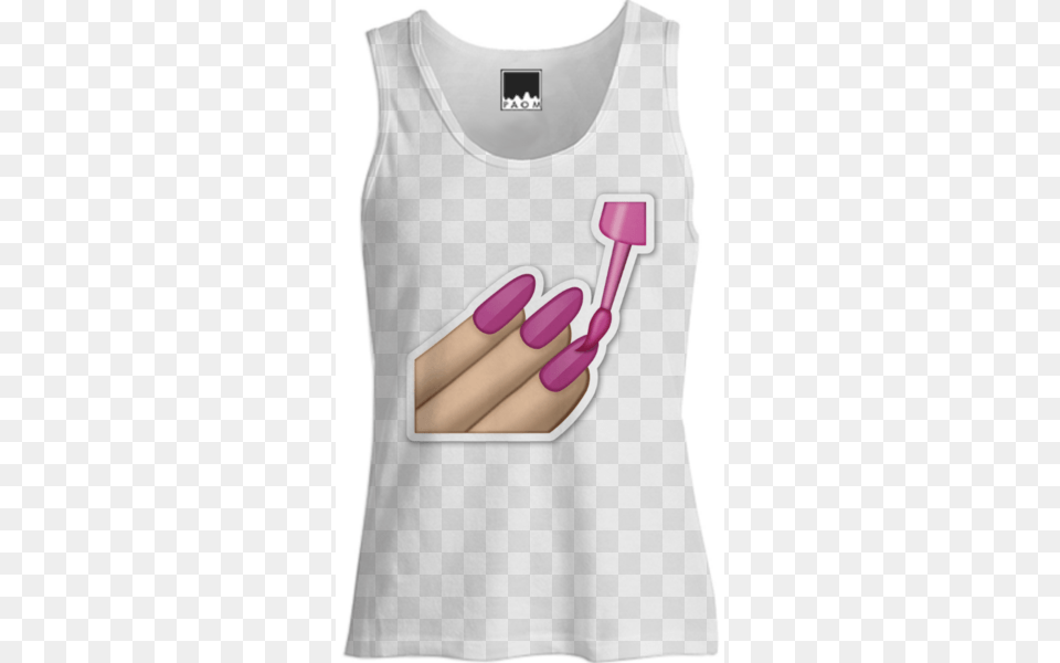 Emoji Nail Polish Tank Created By Aspen Riley Emoji Whatsapp Make Up, Body Part, Hand, Person, Smoke Pipe Free Png Download