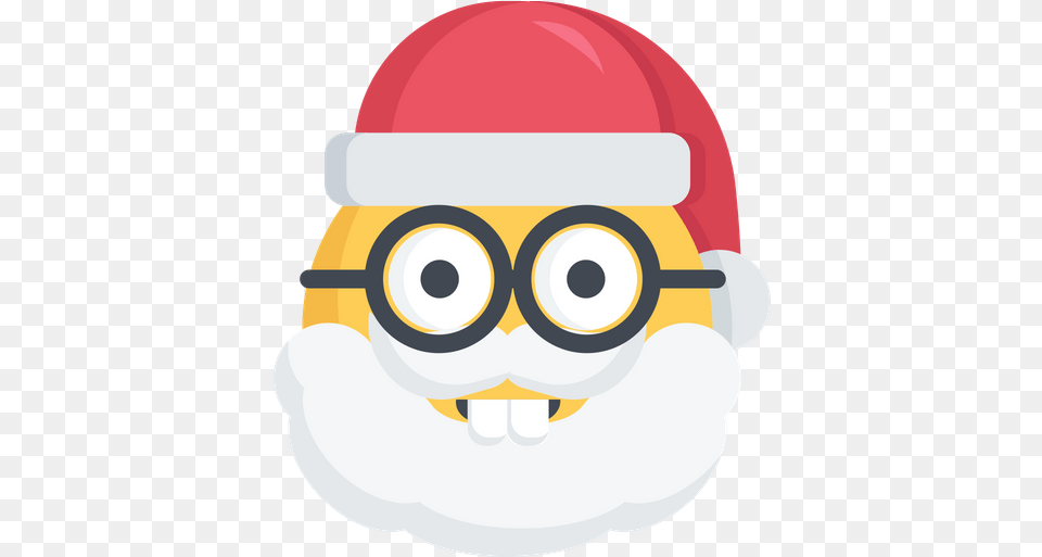 Emoji Nerd Santa Smart Icon Love Santa Emoji, Accessories, Goggles Free Png