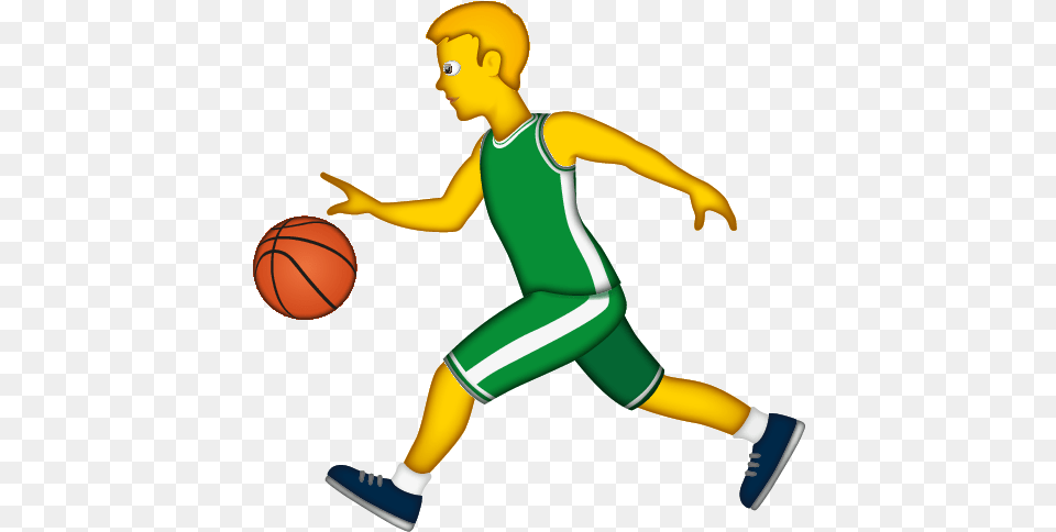 Emoji Of Man Running, Baby, Ball, Basketball, Basketball (ball) Free Png Download