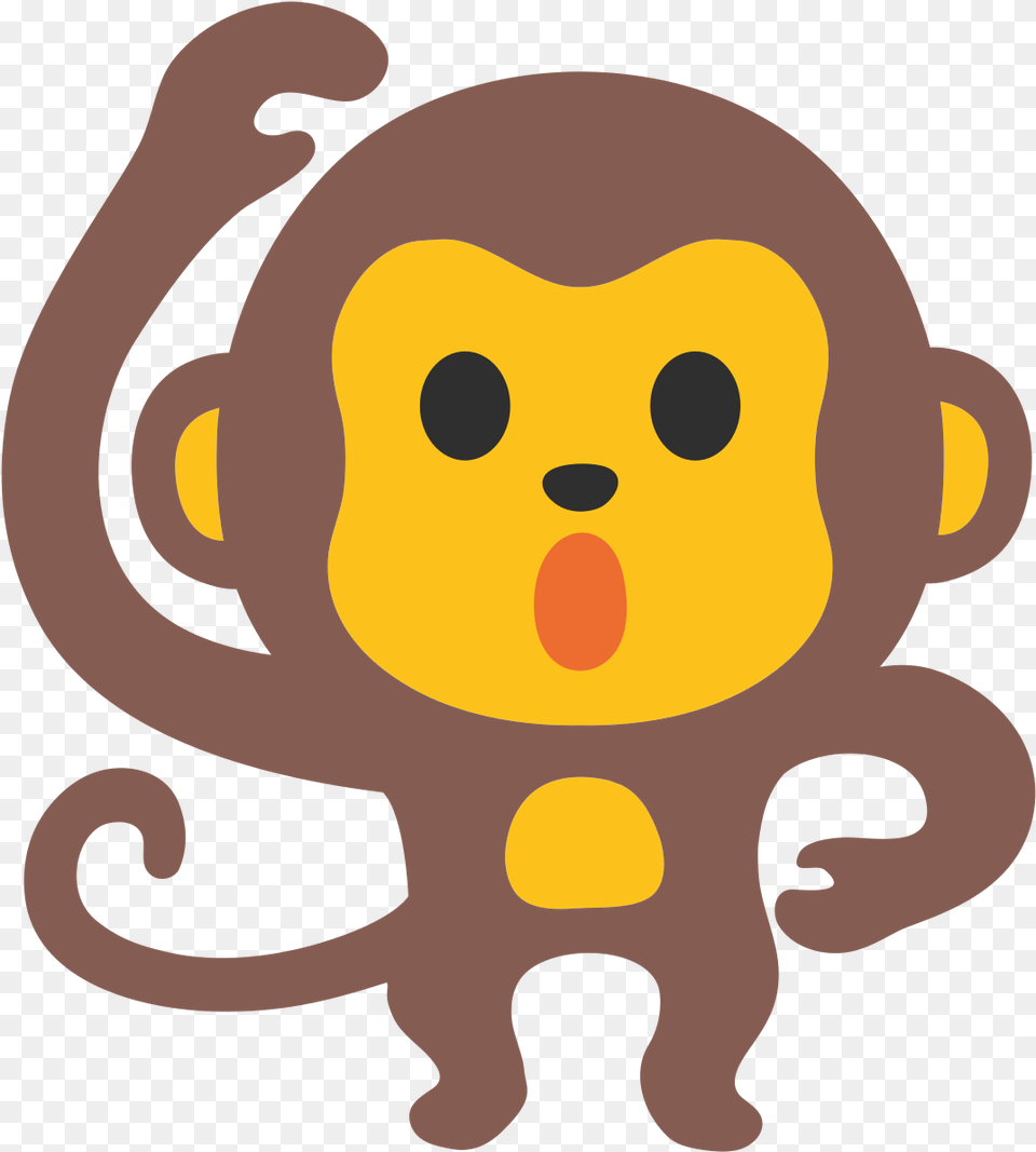 Emoji Of Monkey, Plush, Toy, Baby, Person Free Png Download