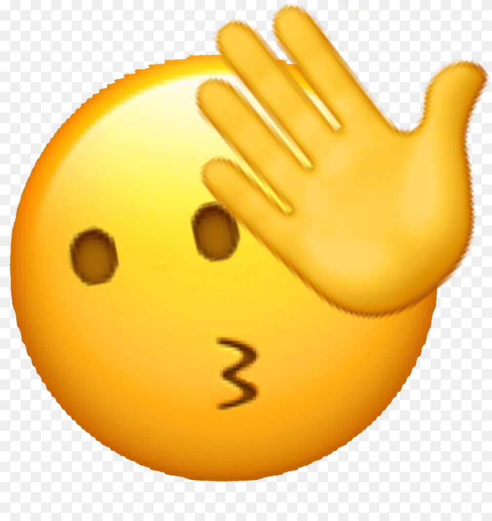 Emoji Oop Embarrassed Edited Stickers Freetoedit Embarrassed Emoji With Hands, Ball, Bowling, Bowling Ball, Leisure Activities Free Png Download