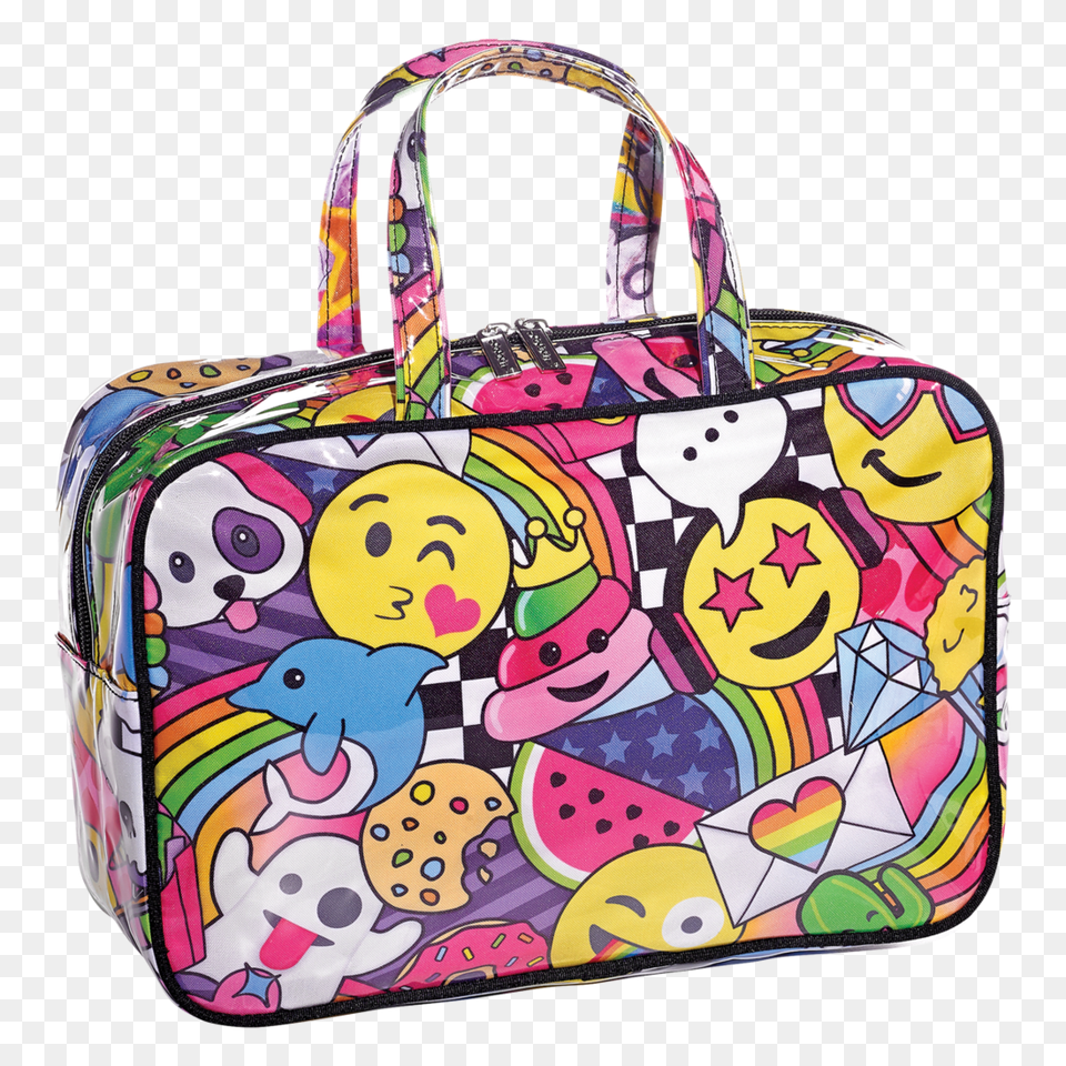 Emoji Party Cosmetic Bag, Accessories, Handbag, Purse, Face Free Transparent Png