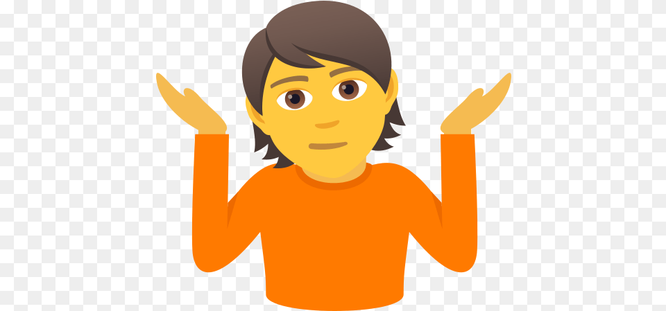 Emoji Person Shrugging Shoulders To Emoji Persona, Baby, Face, Head, Photography Free Transparent Png