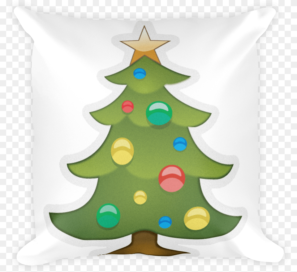 Emoji Pillow Christmas Tree Just Emoji Transparent Christmas Tree Emoji Pdf, Christmas Decorations, Festival, Christmas Tree Free Png